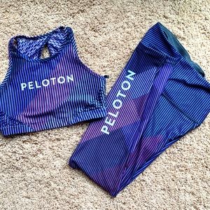 Peloton full length leggings and bra- Medium